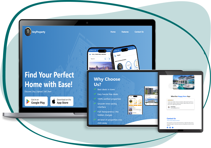 Anyproperty App Screens